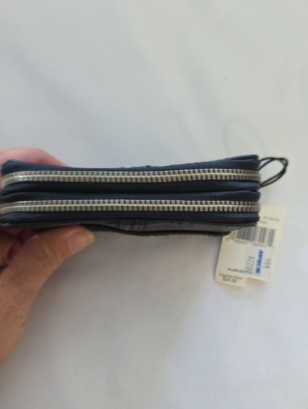 Vintage Liz Claiborne Leather Black Compact Zip Wallet New Old Stock With Tags - Picture 6 of 11